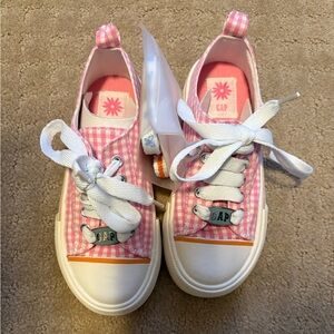 GAP Kids Pink Checkered Sneakers. Size 11. NWT